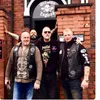 High Qualit Blue Death Skulls Biker Motorcycle Club Club Kamizelka Butl Biker MC Kurtka Punk Iron na łatce 203Q