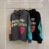 Felpe con cappuccio da uomo Felpe con cappuccio SHUJIN Felpe con cappuccio da uomo Graffiti Lettera Lucky me vedo Ghosts Felpa Harajuku Fleece Street HipHop Pullover Felpa con cappuccio allentata H1 J230701