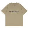 Męskie koszulki dresowe T-shirty Tee Tshirt Silikonowe flokowanie List T-shirty z nadrukiem dla mężczyzn i kobiet 100% bawełna Krótki rękaw Główna ulica rozmiar S-XL ESS Top Qualit