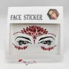 Diamond Rhinestone Face Jewels Crystal Stickers 3D tillfällig falska tatuering klistermärken bröst ansikte kroppskonst tatueringar party scen