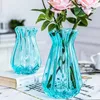 Vases Vase Home Decore Flowerpot Living Room Decoration Glass Container Stained Restaurant Flower Arrangement Ornaments 230701