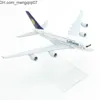 Diecast Model Cars Germany Lufthansa Airlines A380 Aircraft Alloy Diecast Model 15cm Aviation Collectible Miniature Souvenir Ornament 220630 Z230701