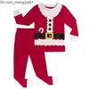 Pyjamas Christms Pyjama Set for Kids Boys Pijama Children Funny Carnival Party Sleepwear Toddler Santa Claus PJS 2-10 Years 220110 Z230701