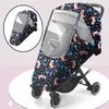 Draagbare Universele Kinderwagen Waterdichte Regenhoes Kinderwagen Accessoires Wind Dust Shield Rits Open Voor Kinderwagens Regenjas L230625