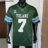 Maillots de football Tulane Green Wave Football Jersey NCAA College Matt Forte Michael Pratt Tyjae Spears Williams Clark Keys III Jackson Celestine Clayton Watts