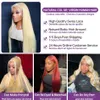Синтетические парики 30 32 дюймов 613 Блондинка прямые 13x4 кружевные передние человеческие волосы бразильский Remy Color 13x6 прозрачный фронтальный парик для женщин 230630