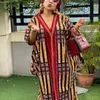 Etniska kläder Afrikanska klänningar för kvinnor 2021 Flower Dashiki Autumn Plus Size Maxi Dress Ladies Traditionella Fairy Dreams333M