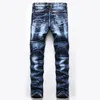 Casual losse heren 2-delige broeksets Onregelmatige tie-dye denim jack met lange mouwen en gescheurde jeans Lente herfst maat M-5XL mannelijke kleding