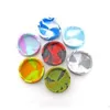 ashtrays smoking shop Soft Round Silicone Ashtray Camouflage Luminous Mini Ash Tray Portable Anti-scalding Cigarette Holder