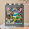 Blocks Frame Painting Cute Tiger Down the Mountain Mini Building Blocks Creative Gift Sunflower Decor Album For Girls Kids Toys R230701