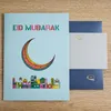 Andra evenemangsfestleveranser 10-pack Eid Mubarak Day Gift 3D Pop Up Card för Muslim Islamic Festival gratulationskort 230630