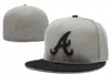 Nouveau design marque Braves une lettre casquettes de Baseball hommes femmes camionneur sport os aba reta gorras ajusté chapeaux hh-7.1