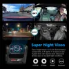 Car dvr 4K 2160P WIFI GPS Logger Lens DVR Novatek 96663 Chip Sony IMX323 Sensor Night Vision Dual Camera Dash Cam Recorder D30HHKD230701