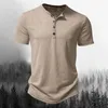 Men's Polos Summer High Quality Men Short Sleeve T Shirt for Henley Collar Polo Mens Casual Solid Color Shirts US Size S2XL 230630