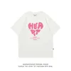 Мужские футболки Harajuku Мужская футболка с надписью Heart Футболка 90-х годов Летняя футболка с коротким рукавом Хлопковые повседневные футболки Y2k Одежда Хип-хоп Уличная одежда Топы 230630