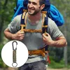 Paracord Porte-clés avec mousqueton, lanière tressée Anneau Crochet Clip pour clés Couteau Lampe de poche Camping en plein air Randonnée Sac à dos Fit Hommes Femmes