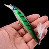 Baits Lures 1PCS Laser Minnow Fishing Lure 11CM 13G pesca hooks fish wobbler tackle crankbait artificial japan hard bait swimbait 230630