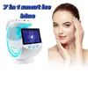 Equipo de belleza multifuncional 7 en 1 inteligente azul hielo nuevo sistema mágico de gestión de la piel facial Rejuvenecimiento de la piel Microdermoabrasión facial Dispositivo de dermoabrasión