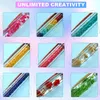 Canetas 100Pieces Novo Cristal Diy Ballpond Caneta Pen do tubo vazio Rolo de diamante artesanal Balpen Gifts Supplies Supplies Custom