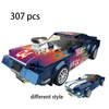 Blocks New Speed Champions technique Racers Racing Model Building Blocks Kit Toy For Kids Transport Car Super City Vehicles R230701