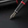 Pensto Picasso 916 Pimio requintado Black Metal Fountain Pen Titanium Black EF/M/Bent Nib 0,38/0,6/1,0 mm Barril fosco para escrita no escritório