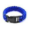 Pulseiras de corrente paracord de sobrevivência ao ar livre para homens e mulheres acampamento caminhadas emergência corda link pulseira pulseira fivela