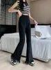 Jielur Summer Simple Slim Jeans Women Fashion Office Lady Flare Jeans Jeans neri vintage Pantaloni casual in denim a vita alta