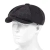 新しいメンズカジュアルニュースボーイキャップレトロベレーートファッションオールマッチカジュアルハットユニセックスオールマッチ八角形の帽子