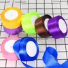 25 Yards/Roll Silk Satin Ribbons Crafts Bow Handmased Flower Gift Wrap Ribbons Party Wedding Decoration Christmas Packing Ribbons Th0877