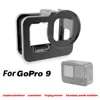 Conectores para a gaiola de protetora de proteção de metal GoPro 9 para GoPro Hero11 Black Action Camera Acessórios W 52mm Adaptador de montagem de filtro de lente UV de 52 mm