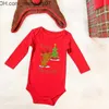 Rompers Rompers Infant born First Christmas Rompers Baby Boys Girls Cotton Bodysuit Born Crawling Long Sleeve Jumpsuits Festival Party Z230701