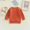 Pull Pull 0722 Lioraitiin 03Years Toddler Baby Thanksgiving Day Manches Longues Lettre Imprimé Crew Neck Tops Tee Shirt 221125 Z230701