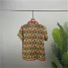#6 Mens Designer Luxury Dress Shirts Silk Shirt lyxkläder Kort ärm Brev Clowers Print Casual Summer Collar Mix Colors Storlek M-3XL 32