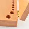 Keepsakes Logwood Dente Box Organizzatore di stoccaggio in legno 36 anni Tenere i denti del latte per bambini Regali natalizi per bambini 230701