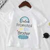 Clothing Sets Personalized Name Promoted To Big Sister Brother 2023 Kids T Shirt Baby Announcement Shirts White Short Sleeve Boys Girls Tops 230630