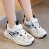 Baskets chaussures de Sport d'été pour enfants chaussures de Tennis Air Mesh respirant garçons filles baskets Style coréen chaussures d'étéHKD230701