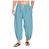 Mäns byxor Ankomst Bomull Hemp Harlan Drawstring Casual S Lightweight Loose Beach Yoga Pant Belt Pocket Trousers 230630