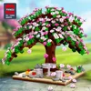 Blocks Cherry Blossoms City Creative Street View Kits Friends Tree House Model Sakura Sets Building Block Kids Toys Gift R230701