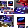 Autoaufkleber 5D LED Bowtie Emblem Kofferraum Schwanz Logo Licht Abzeichen Lampe Hinten Drop Lieferung Mobiltelefone Motorräder Außenzubehör Dh29L Dhx7A