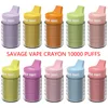 Cigarette électronique jetable Savage vape 6000 bouffée 8000 bouffée 9000 bouffée 10000 bouffée Grand volume Cigarette électronique durable Huile de tabac pré-remplie 22 ml 0% 5% 2%