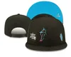 2023 All tem Logo Designer baseball Snapbacks Chapeaux réglables Chapeau plat ajusté Chapeau de football de basket-ball de broderie Chapeau en maille fermé plein extérieur Ordre de mélange de casquettes de sport