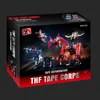 مجسمات ألعاب الحركة THF Transformation Soundwave Six Tape Troop G1 Mindwipe Rumble Frenzy Ravage Laserbeak Buzzsaw Limit KO Figure Robot Toys KBB 230630