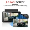 DVR DVR 2022 Dashcam Dual HD all'interno della fotocamera anteriore posteriore Registratore a 2 obiettivi Registratori DVR per auto Dash Cam Visione notturna grandangolare automaticaHKD23070