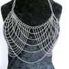 Other Fashion Accessories Fashion B663 Women Silver Chains Unique Design Layers Bra Chains Jewelry 2 Colors 230701