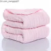 Cobertores Cobertores Swaddling Swaddling Musseline Swaddles Cobertor para banho de algodão nascido Toalha de banho infantil Roupas de arroto menino menina fralda de pano 230331 Z230701