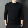 Hommes Polos Mode Hommes À Manches Longues En Coton À Rayures Polos Printemps Automne Coréen Casual Homme Vêtements Revers Lâche Streetwear Tops 2023 230630