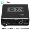 コネクタポータブルHIFI DAC AMPデジタルからアナログオーディオコンバーターRCA 3.5mmヘッドフォンアンプToslink光同軸出力DAC 24bit