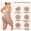 Intimo modellante da donna Faja Shapewear per le donne Controllo della pancia Mutandine BuLifter Senza cuciture Vita alta Body Shaper Coscia corta Biancheria intima dimagranteWome