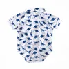 Clothing Sets Baby Boy Clothes Shark Outfit for Summer Short Sleeve Romper with Suspender Shorts s First Birthday P ograph 230630