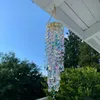 Objets décoratifs Figurines Cristal Carillons éoliens Suspendus Goutte Jardin Fenêtre De Mariage Rideau Lustre Décor À La Maison Vent Carillon 230701